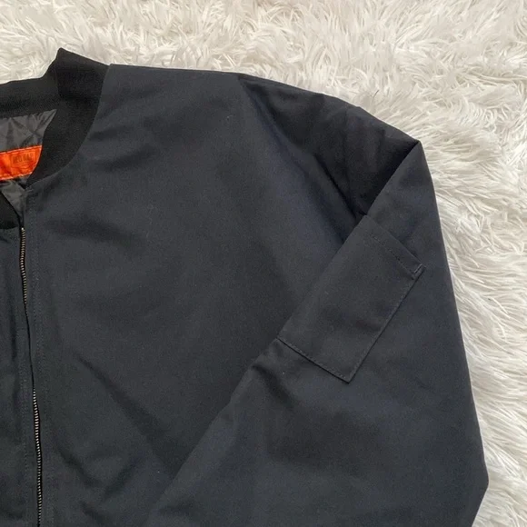 NWOT Red Cap workwear Men's Black Bomber Jacket